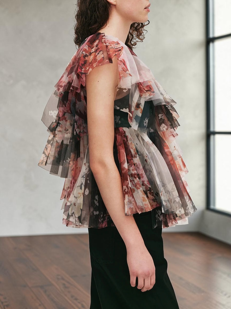 The Estelle Pleated Statement Top from the Soft & Sophisticated at Lavishly Me