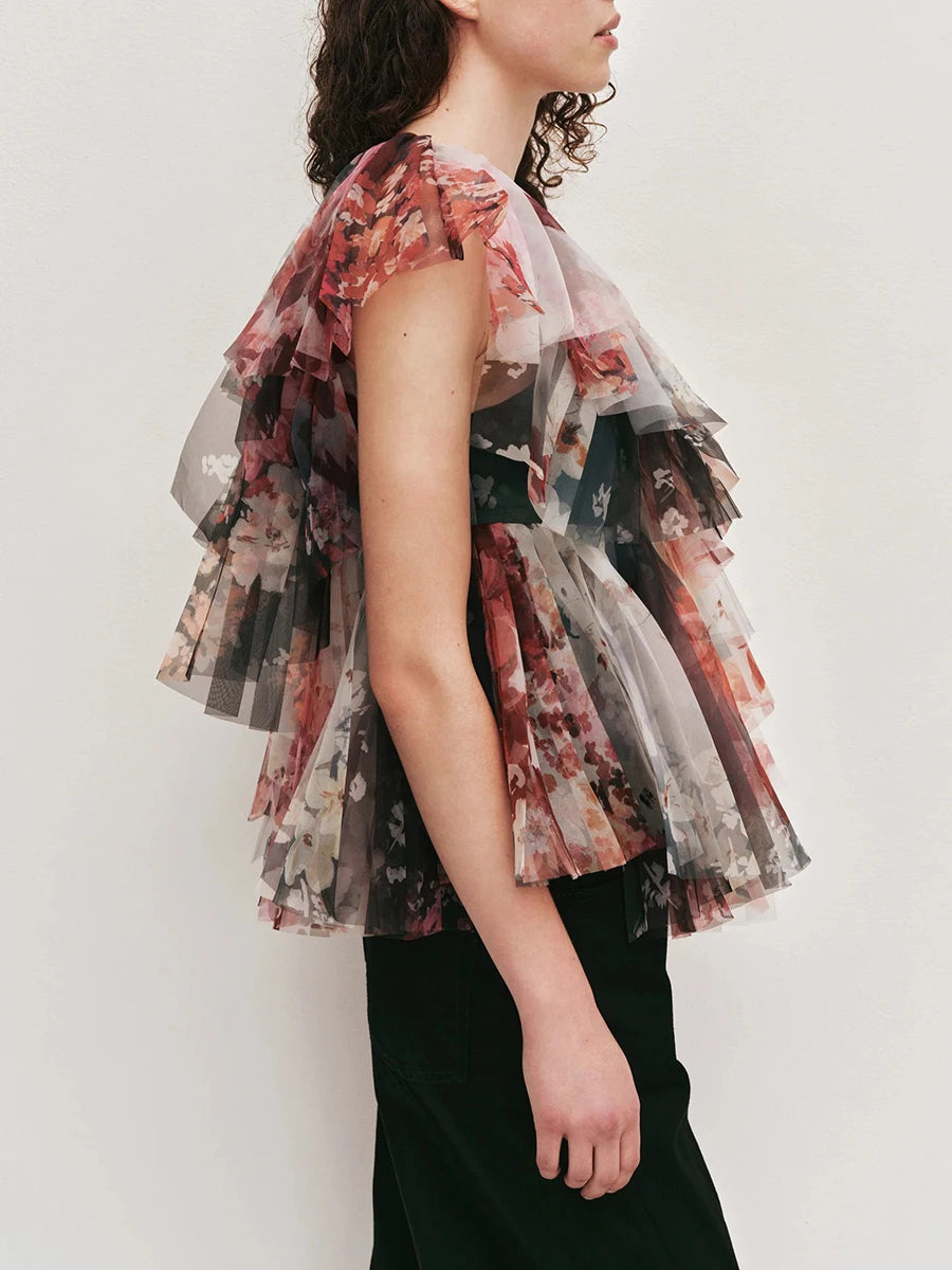 The Monaco High-Neck Statement Blouse from the Soft & Sophisticated at Lavishly Me