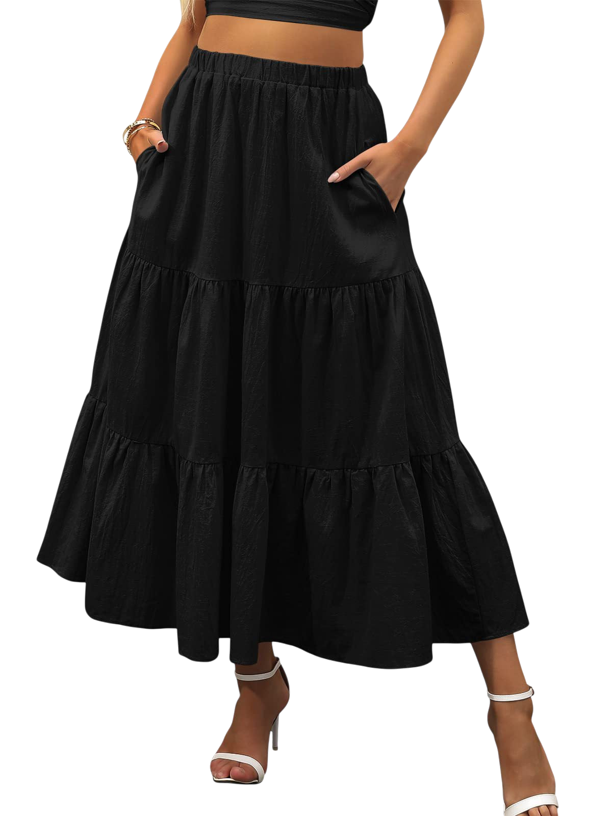 The Solana Pleated Swing Skirt