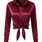The Laurent Satin Button-Down