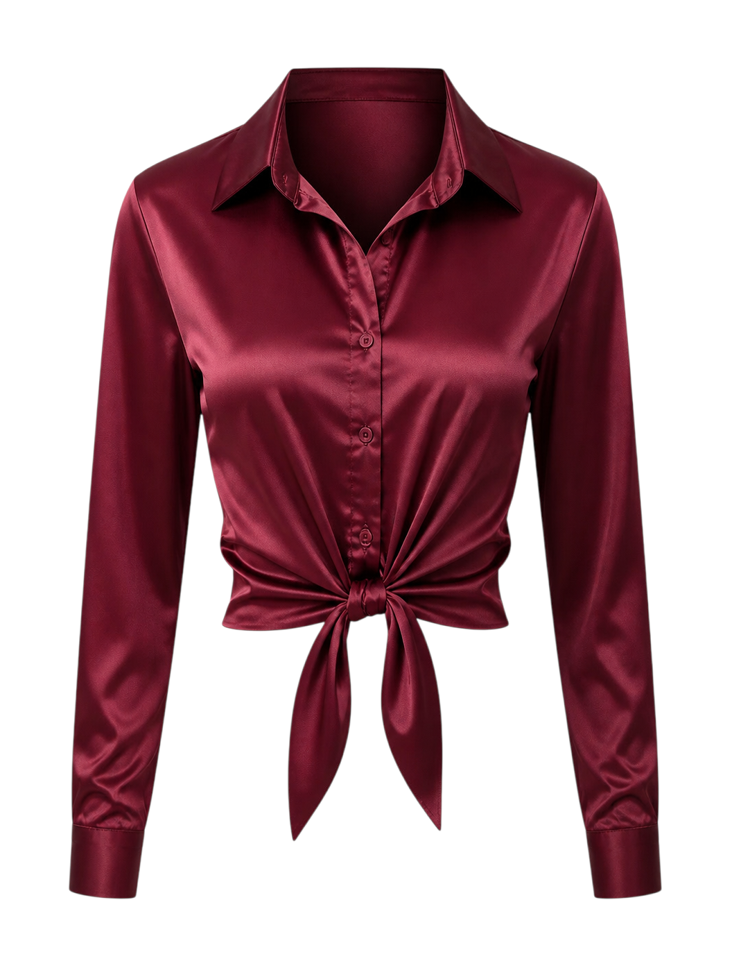 The Laurent Satin Button-Down