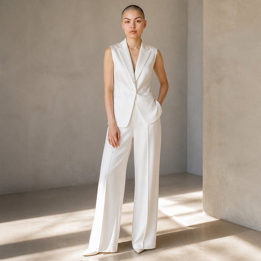 The Opaline Pearl Backless Blazer