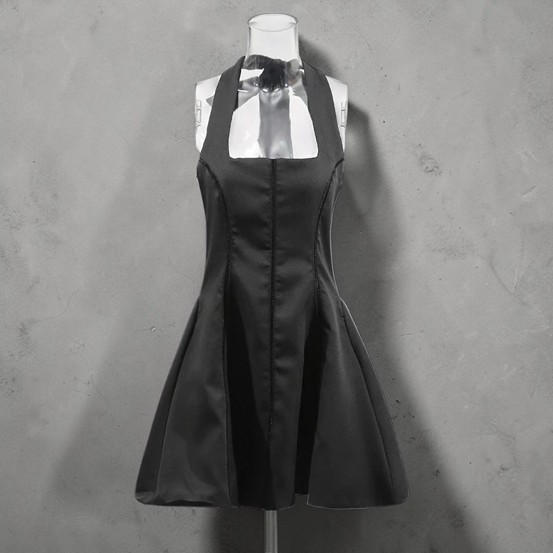 The Celeste Bow Halter Dress