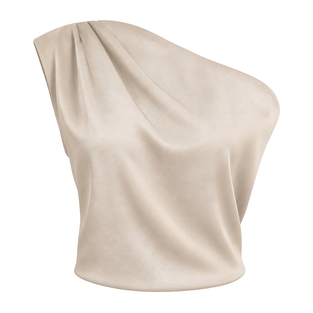 The Amélie Off-Shoulder Satin Top