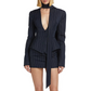 The Regent Stripe Longline Blazer