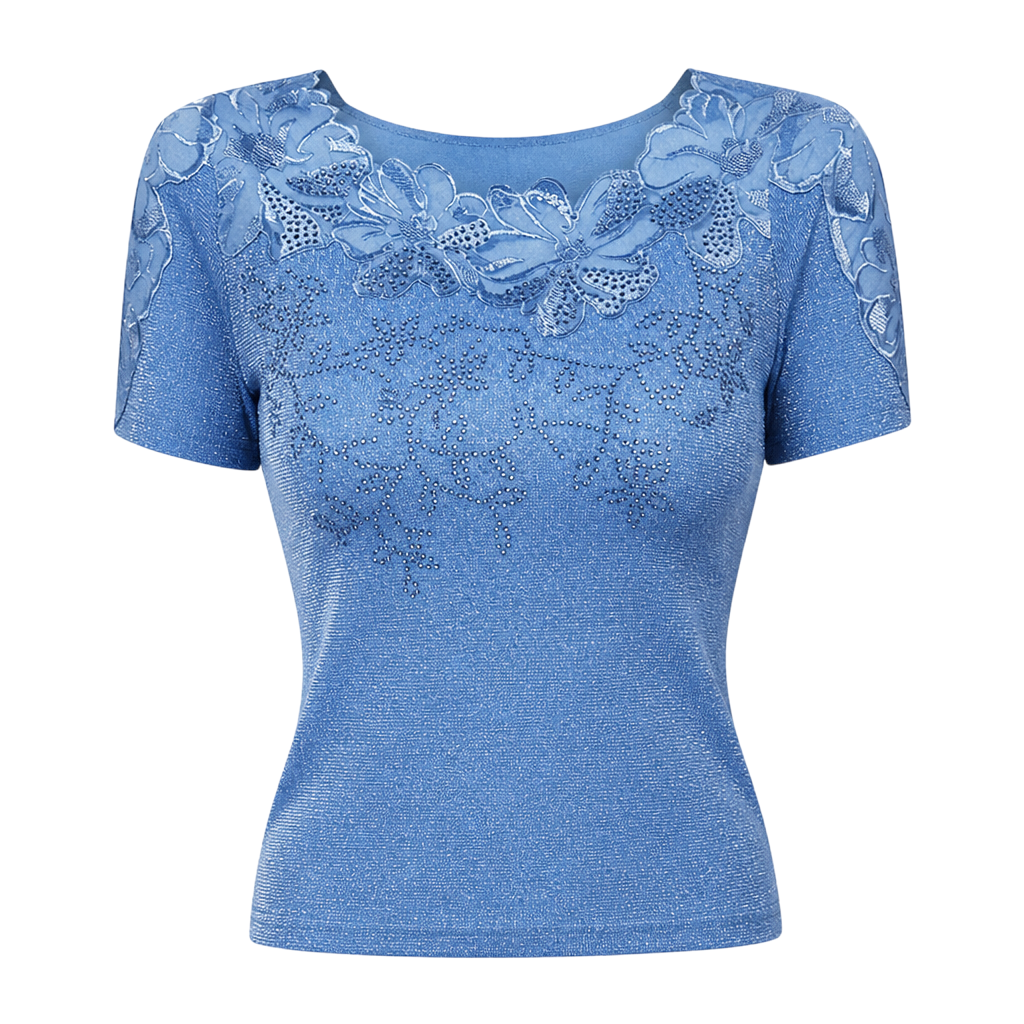 The Starlight Embroidered Lace Top