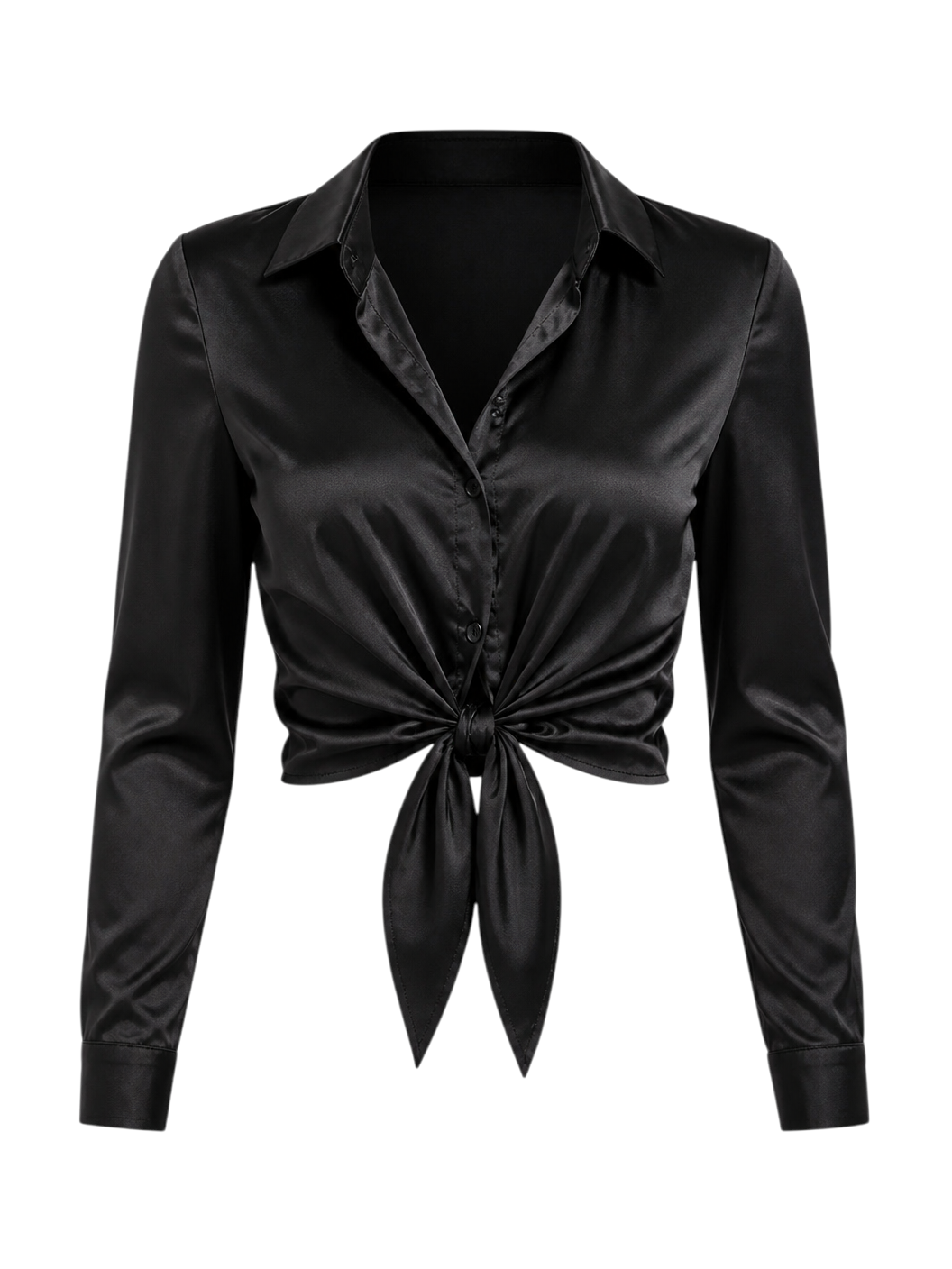 The Laurent Satin Button-Down