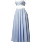 The Riviera Striped Maxi Skirt Set in Blue | Lavishly Me