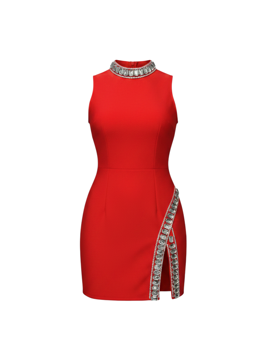 The Solstice Crystal Column Dress