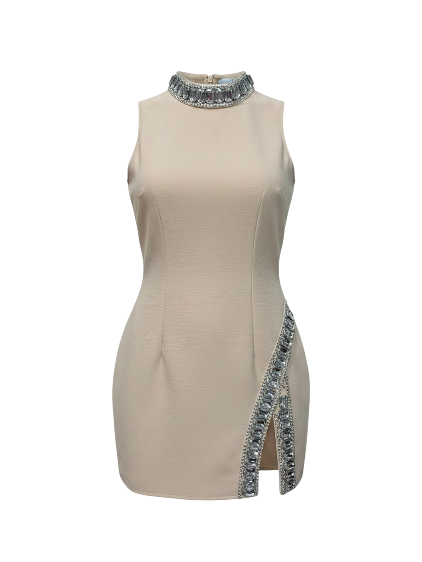 The Solstice Crystal Column Dress