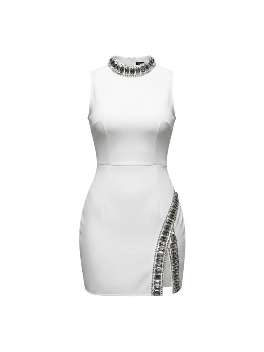 The Solstice Crystal Column Dress