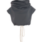 The Remi Shirred Hooded Tank in GRAY | Lavishly Me
