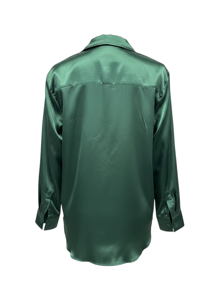 The Laurent Satin Button-Down