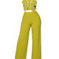 The Fleur Strapless Wide-Leg Set in Yellow | Lavishly Me