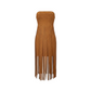 The Sahara Tassel Crop Top in Chocolate | Lavishly Me
