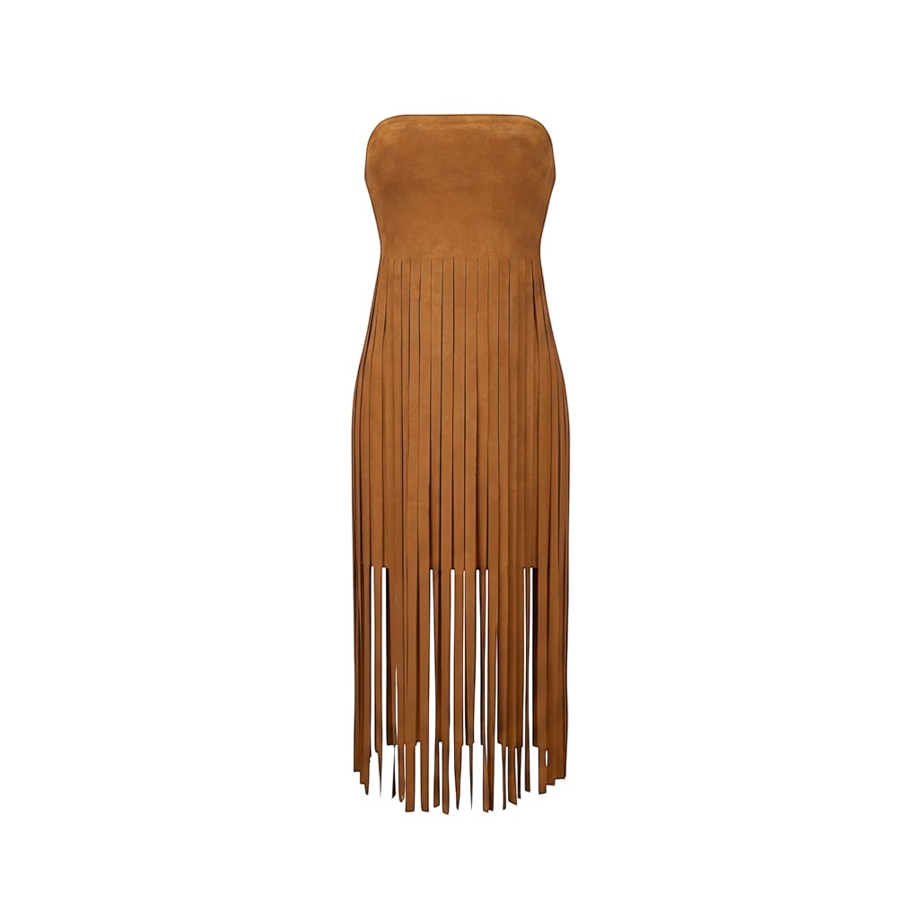 The Sahara Tassel Crop Top in Chocolate | Lavishly Me