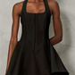 The Celeste Bow Halter Dress