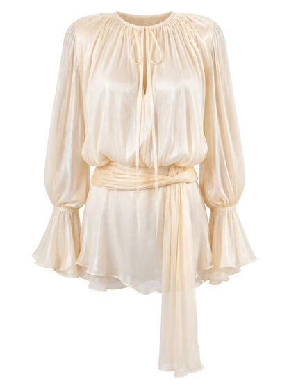The Apricot Muse Ruched Blouse