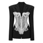 The Marlowe Lace Colorblock Blazer