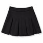 Lavishly Me black high-waisted pleated A-line skirt with a structured, feminine silhouette for polished styling.