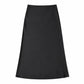 Lavishly Me black satin maxi skirt with a smooth, flowing silhouette and minimalist design.