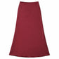 Lavishly Me Riviera satin maxi skirt in deep burgundy with a smooth, flowing silhouette and minimalist design.
