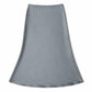 Lavishly Me Riviera satin maxi skirt in a smooth grey fluid silhouette for an elegant and polished look.